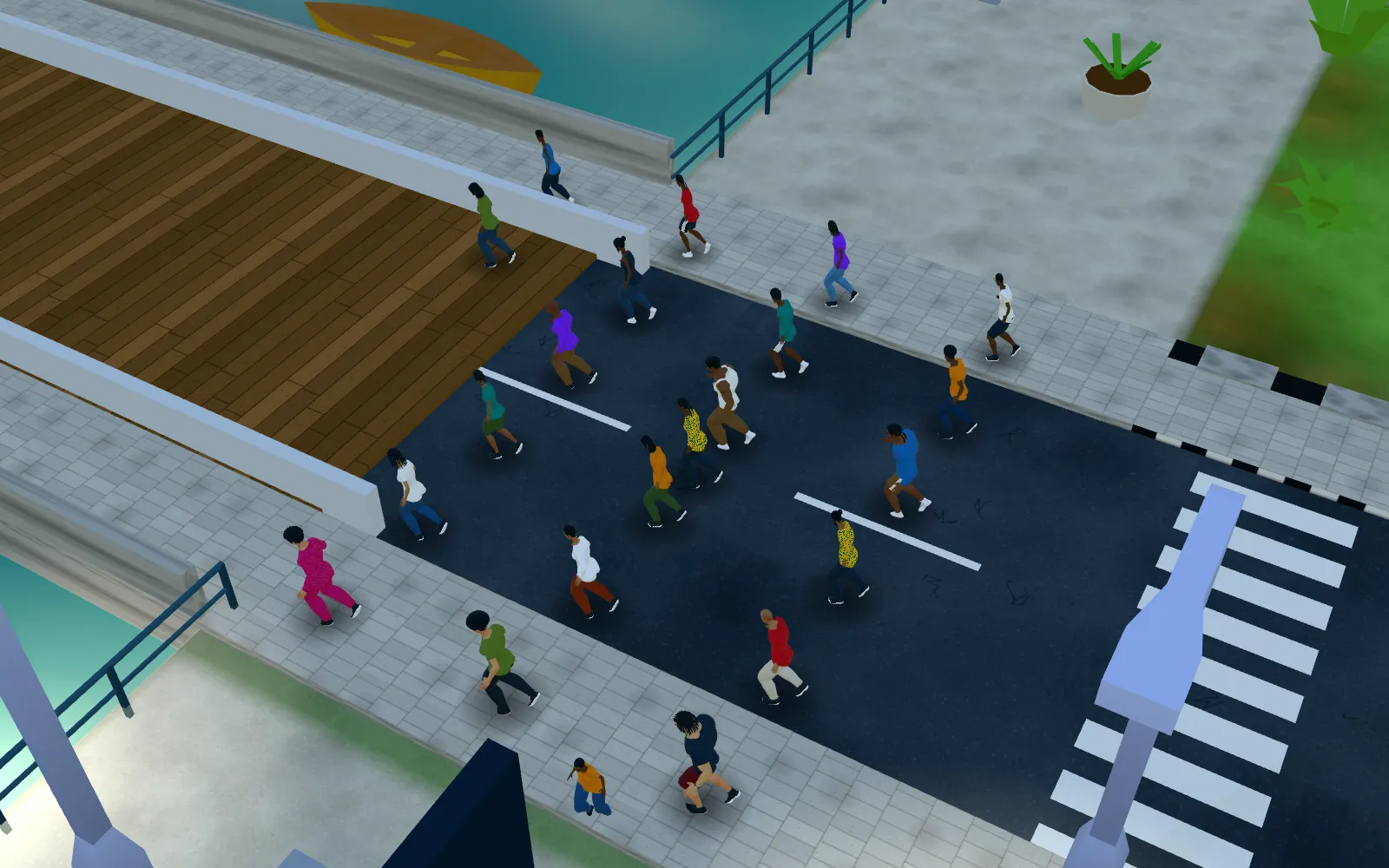 In-game render: New Creek Layout at night